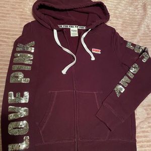 VS PINK full zip hoodie(SOLD)